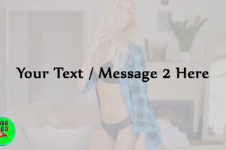 add logo and text in dance promo video