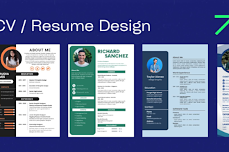 design your professional CV and resume  ats friendly