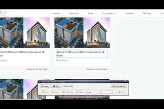 make property listing website and mobile app