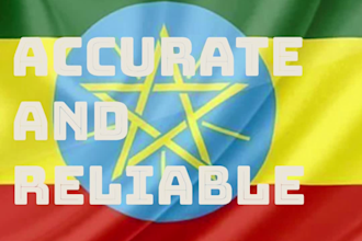 translate english to amharic with top quality