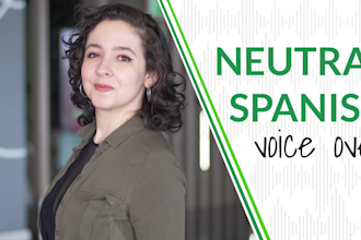 record a professional natural female spanish voice over