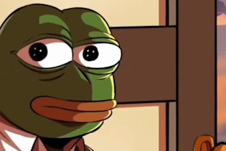 make funny meme coin art in wojak, pepe, trump, pino style or viral 2d animation