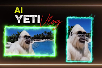 create a viral ai yeti or bigfoot vlog for tiktok and youtube