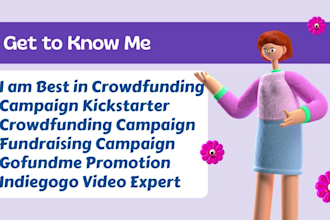 promote your  crowdfunding campaign kickstarter indiegogo gofundme fundraising