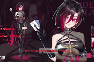draw and rig 2d vtuber live2d vtuber model anime vtuber rigging 3d vtuber