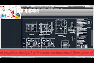 design your architectural floor plan in auto cad  in 24 hours and revit
