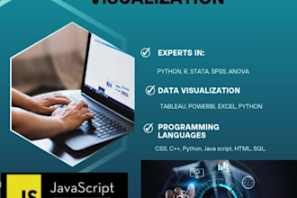 do data analysis and visualization using spss python r stata tableau powerbi