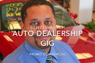 record a persuasive and powerful car dealership commercial