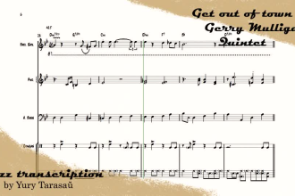 transcribe, arrange, create a sheet music of the audio song