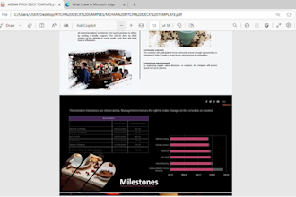 design a bank loan ready biotech pitch deck presentation for biotechnicians