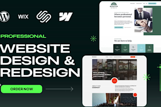 design or redesign wordpress, wix, squarespace webflow website, figma to webflow