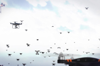 create amazing drone logo formation