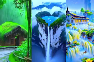 create youtube channel 100 nature shorts videos with meditation music