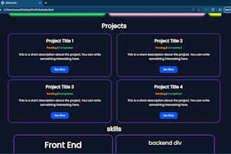 create your personal portfolio website using HTML and CSS