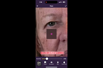 retouch your photos and remove facial blemishes
