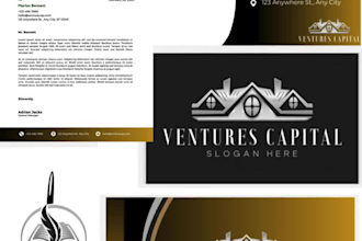 do luxurious logo, business card, letterhead and stationary