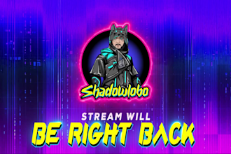 design logo, stream overlay and animated emotes for twitch channel