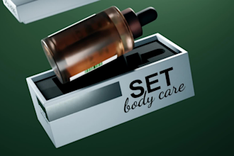 create a realistic 3d product animation