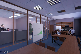prepare a visualization of your office space, based on your space plan