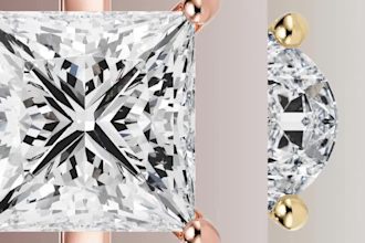 create a modern 3d cad jewelry design and render it
