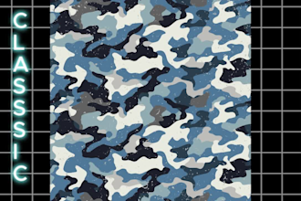 create and recreate seamless custom vector camouflage patterns for you