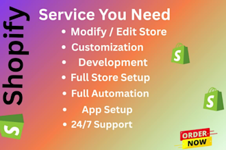 design shopify store shopify website dropshipping website