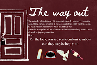 write the story and design puzzles for your escape room book
