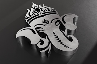 convert image to 3d text or logo