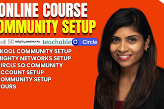 setup skool online community, mighty network, circle so and community management