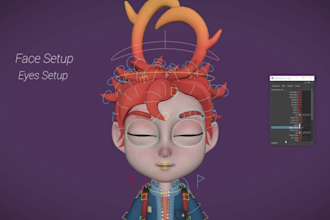create 3d character modeling and full body rigging for games, animation, and VR