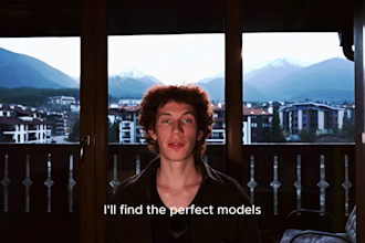make photo or video content with mountain backdrop
