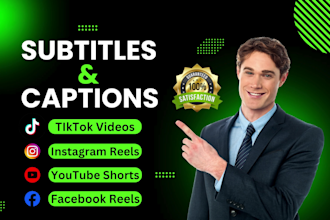 do tiktok, ig reels and yt shorts editing with subtitles and captions