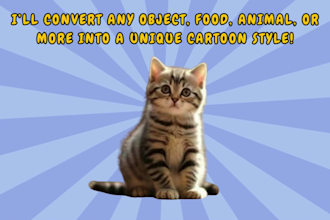 turn any object, food, or pet into a fun cartoon from photo