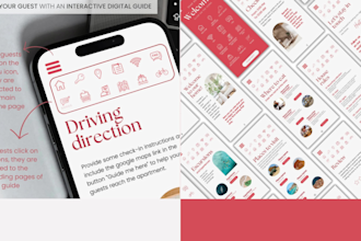 design a custom digital welcome book airbnb guests vacation rental on canva
