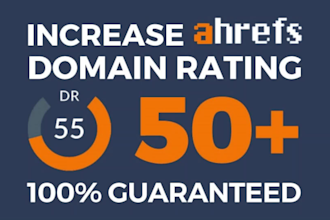 increase domain rating ahrefs DR 50 plus