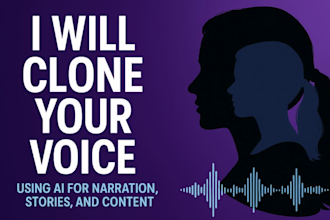 clone your voice using ai for narration stories and content