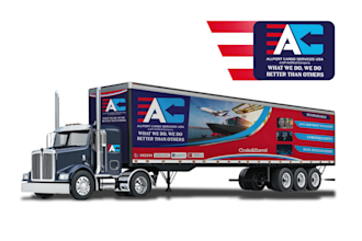do long trailer wrap, box trailer wrap, food trailer, cargo truck wrap design