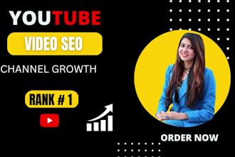 be your youtube channel growth manager video SEO expert