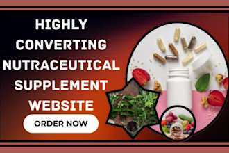 design nutraceutical supplement website private label nutrition supplement store