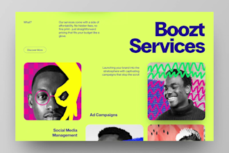 design a custom webflow website with stunning animations