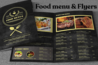 design attractive food menu restaurant menu price list menu digital menu