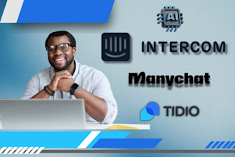 intercom chatbot intercom fin ai product tour tidio manychat api integration