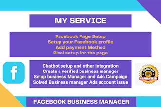 run verified facebook business manager and ads account