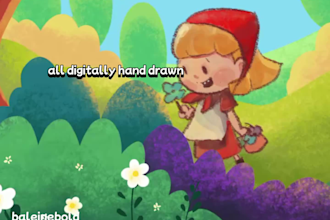 draw 2d illustration with procreate app