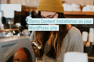 install wordpress theme and demo content