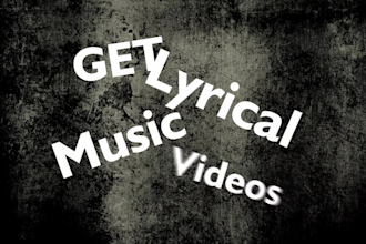 create animated lyric video for your music video