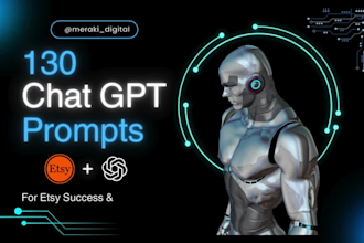 write ai crafted prompts for etsy online business success