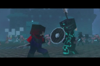 make high quality 3d minecraft, short animation, music video for your youtube