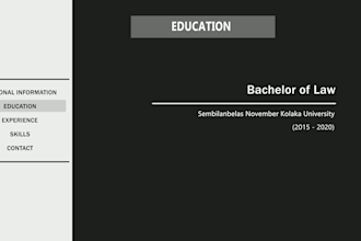 make your interesting CV resume portfolio and text animation video