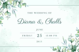 design wedding invitation card, save the date card, birthday invitation card